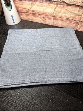 (1) Boll & Branch King Organic Cotton Chevron Weave Blue/grey Pillow Sham Cover